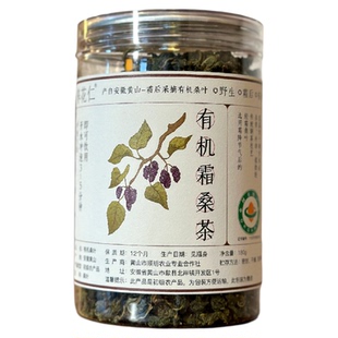 有机野生霜桑茶安徽黄山霜降桑叶茶罐装180g泡茶清甜温润香气浓郁
