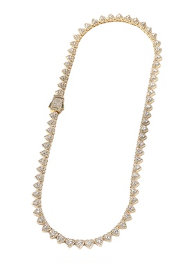 女士满钻锁骨链颈链轻奢