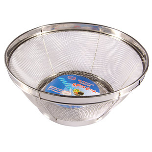 圆形加筋加密不锈钢网篮过滤洗菜洗米沥水淘米盆筛淘不漏小米芝麻