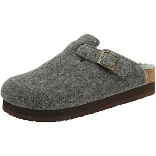 UBZ 男士厚底灰色勃肯拖鞋加绒毛毡外穿2025年新款秋冬季增高男鞋