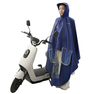 天堂牌雨衣全身防水厚男女成人电动车牛津布反光条骑行电瓶车雨披