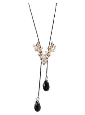 长款百搭简约钛钢毛衣链