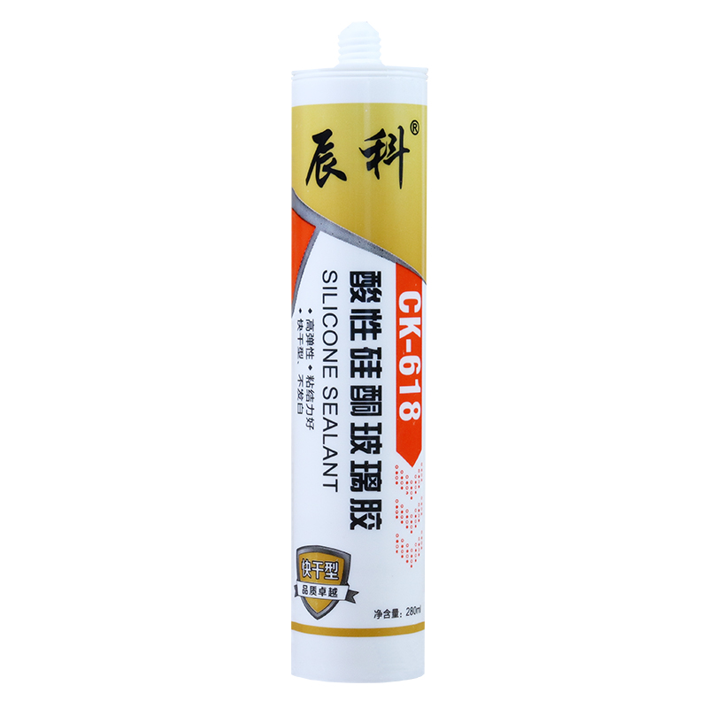 酸性玻璃胶集成吊顶快干胶玻璃橱柜酸性瓷白透明耐候胶整箱