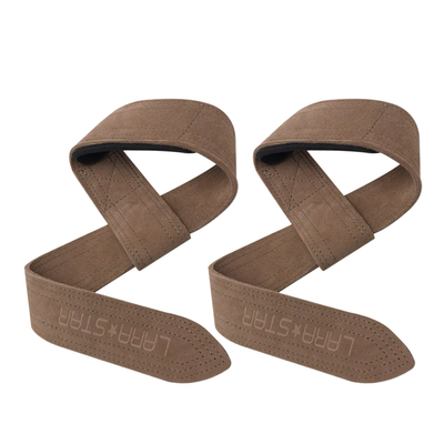 劳拉之星LS0761硬拉牛皮助力带护腕带力量训练举重护具引体向上男