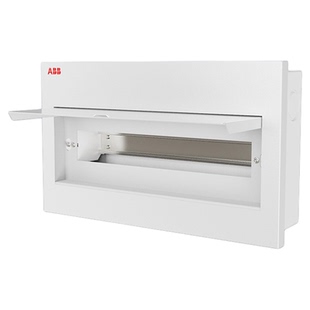 ABB金属配电箱单双排7-46模位IP40可调导轨布线箱家用暗装空开盒