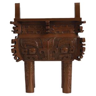 紫铜鼎摆件青铜鼎鼎盛千秋开业礼品办公室装饰品玄关柜摆设