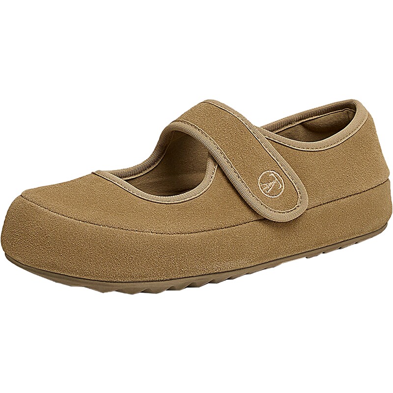 TATA他她复古棕色玛丽珍鞋女鞋浅口平底单鞋2025春季新款CS601AQ5