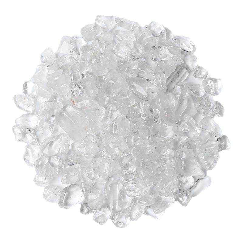天然水晶消磁碗白水晶碎石手串手链净化能量消磁石容器摆件转运珠