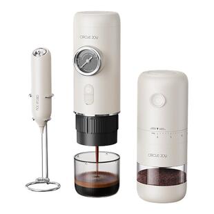 圆乐便携式意式咖啡机套装自动浓缩咖啡机胶囊萃取小型家用户外