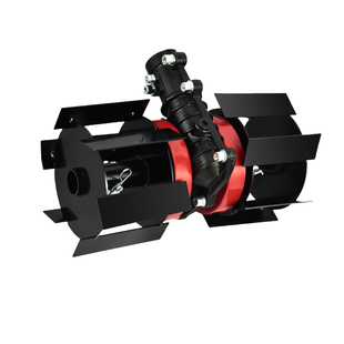 背负割草机松土轮通用配件除草轮锄草刀片开沟轮神器多功能总成