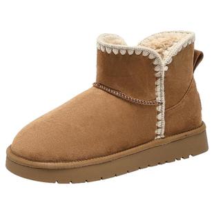 大东官方厚底雪地靴女款2025新款冬季鞋子女鞋加绒加厚户外棉鞋女