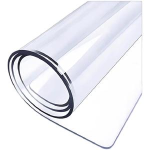 软玻璃桌布120厘米宽防水防油防污免洗PVC餐桌茶几垫水晶版可定制