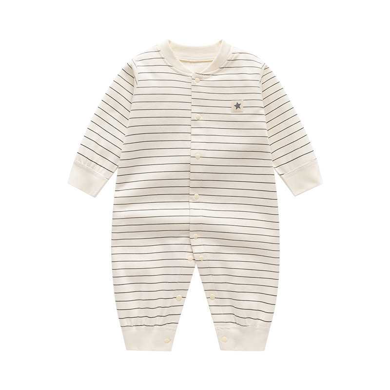 秋冬季纯棉连体衣服新生儿冬款贴
