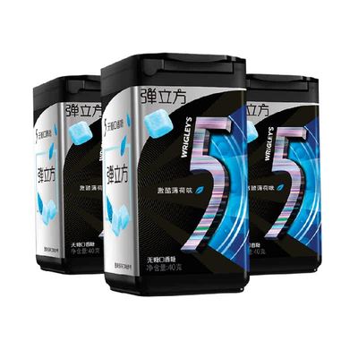 5无糖弹立方激酷薄荷味口香糖