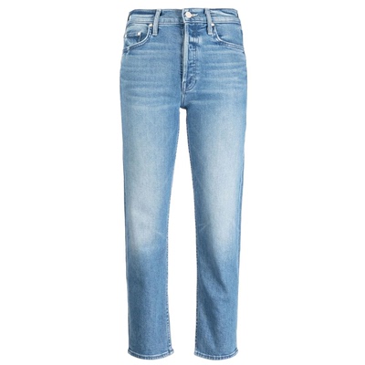 博主同款motherdenim直筒九分裤