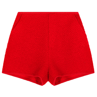 落落狷介 裤子2025新款今年流行爆款毛呢短裤小个子直筒裤羊毛裤