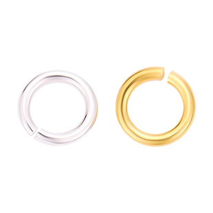 925纯银开口圈配件diy项链手链包18k金连接扣环O圈闭口圈手工材料