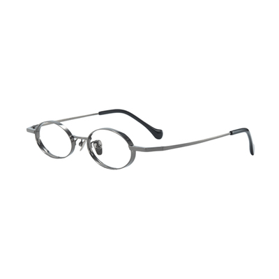 高度数眼镜架高度近视全框纯钛女