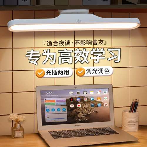 小台灯大学生学习专用充电LED护眼灯桌面酷毙宿舍灯床上吸顶挂灯