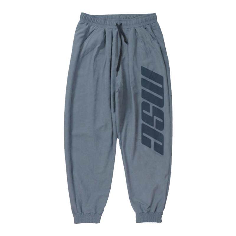 肌肉工厂美式运动休闲宽松健身训练撸铁篮球潮束脚长裤男秋冬薄款