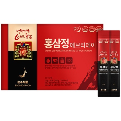 现货速发韩本土SSF纯粹食品每日红参精6年根浓缩液100条送礼
