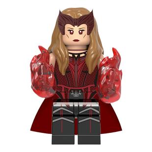 复仇者联盟绯红女巫旺达白幻视阿加莎第三方拼装积木人仔X0309