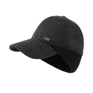 老人帽子男款冬季保暖中老年人爸爸鸭舌帽冬天男士护耳羊毛棒球帽