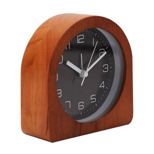 Hicat疯小猫 实木创意闹钟静音学生儿童闹表简约日式桌面台式时钟