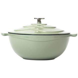 归禾器珐琅锅26cm黑珐琅铸铁深烧炖锅家用电磁炉煲汤炖煮锅妈咪锅