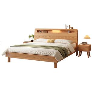 政府补贴床实木床现代简约榻榻米床出租房用单人床实木床双人床架