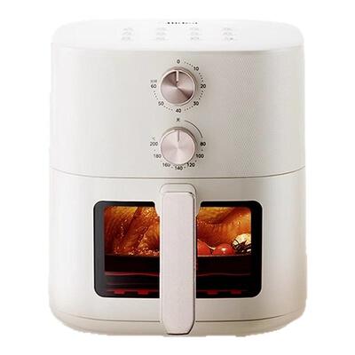 美的空气炸锅家用新款免翻面6L大容量可视免翻面电烤箱官方正品