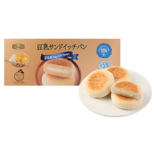 M会员代购豆乳夹心面包低脂营养早餐网红零食独立装整箱