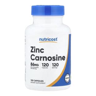 Nutricost肌肽锌胶囊舒缓肠胃不适呵护肠胃动力养护幽门菌环境