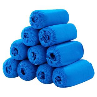 一次性鞋套家用室内无纺布防尘耐磨防滑男女通用塑料防水脚套可选