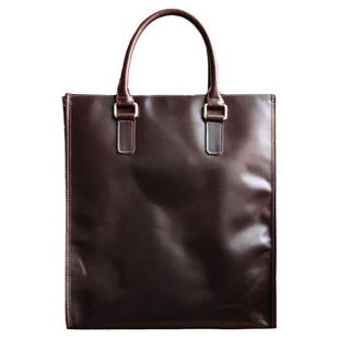 佐也原创男士手提包公文包竖款电脑包商务休闲斜挎牛皮通勤男包包