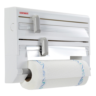 德国利菲免打孔厨房纸巾架保鲜膜锡纸冰箱收纳架壁挂置物架切割器