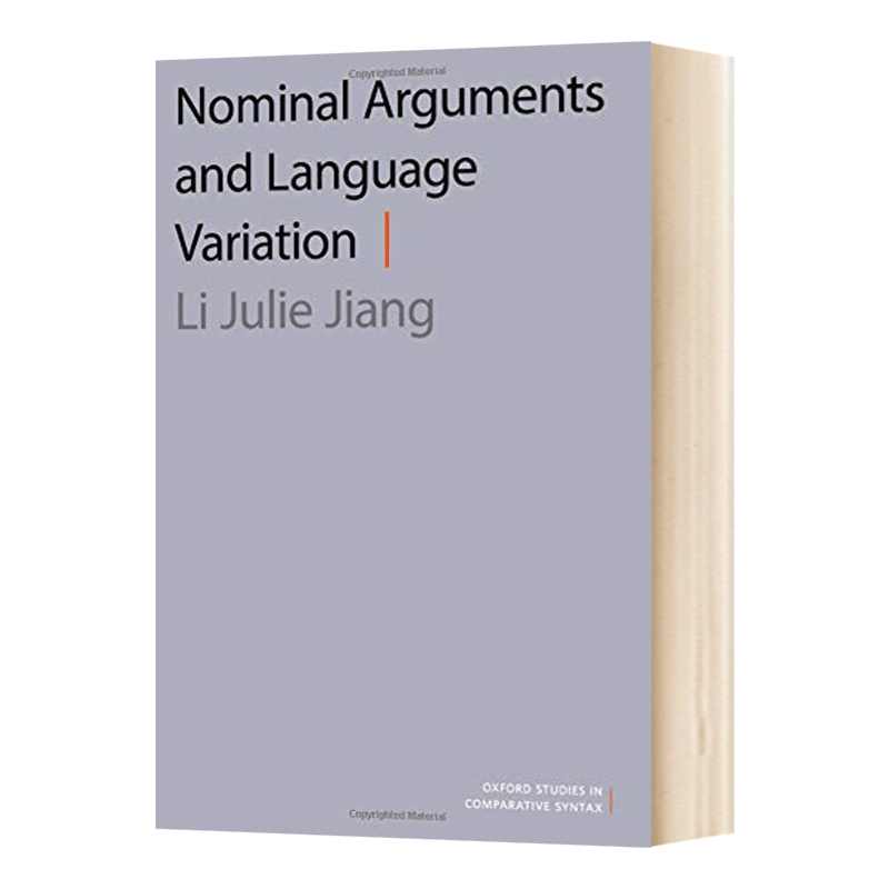 英文原版 Nominal Arguments and Language Variation 标称参数与语言变异 英文版 进口英语原版书籍