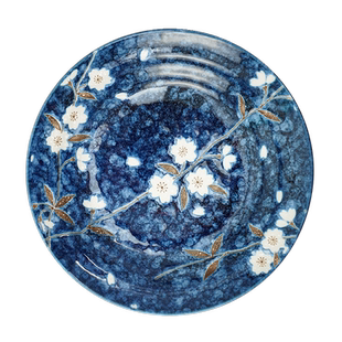 釉下彩餐具精致高端碗手柄碗陶瓷微波炉加热汤碗面条专用大碗