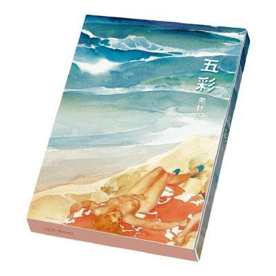 绘经典《五彩》明信片弗林特绘 32张名家大师水彩风景画册集艺术小卡片手绘插画简约小清新文艺复古生日贺卡创意礼物欧美风包邮