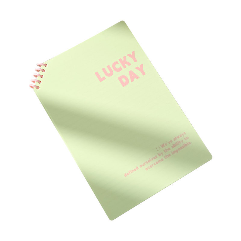 三年二班 LUCKYDAY斜角PP活页本笔记本本子线圈本斜上翻高颜值B5不硌手简约记事本开学学生用初高中生考研