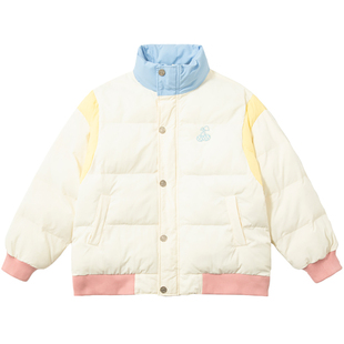 NS76 冬季新品国潮樱桃刺绣撞色加厚棉服男女情侣国潮牌休闲外套