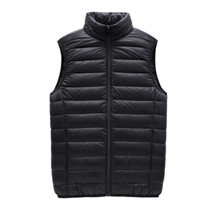 班尼路SK轻薄立领羽绒马甲男士冬季保暖背心坎肩青少年休闲外套YS