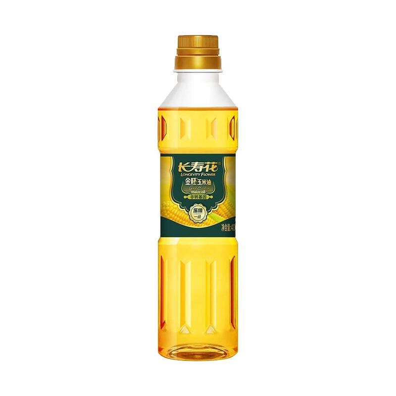 长寿花金胚玉米油400ml物理压榨烘焙胚芽油食用油植物油食用油