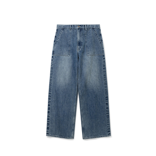 SUPERTOFU 洗水做旧 14oz赤耳牛仔布 复古工字扣 贴袋牛仔裤 AW25