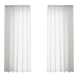 飘窗小窗户遮挡短白纱帘窗帘免打孔安装出租房背景布透光不透人