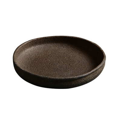 朴圆玄武岩石壶承手工石茶盘茶海