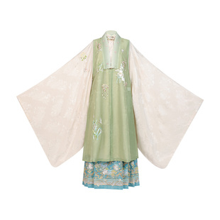 【重回汉唐小轩窗】正品原创竖领大襟长衫改良长比甲明制汉服女款