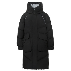 雪中飞秋冬新款韩版时尚显瘦保暖防风连帽潮流中长款女羽绒服