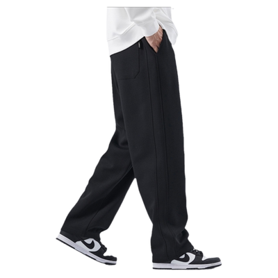 美式直筒卫裤男生潮牌宽松垂感