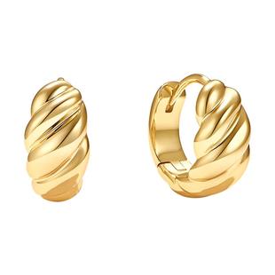 明星同款onchic小心诗羊角包耳环耳钉女轻奢高级感小众设计耳饰